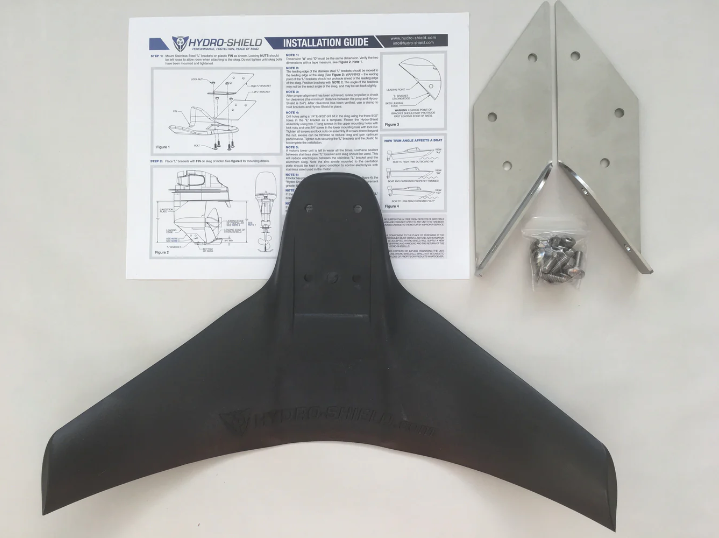 Hydro-Shield (L35) Hydrofoil Boat Stabilizer | 100+ HP Motors | >18ft
